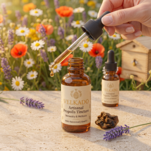 Velkado Artisanal Propolis Tincture – Pure Wild-Harvested Immunity and Wellness Drops (30ml)